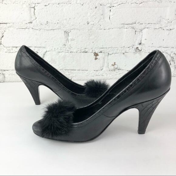 FX Fluxa Fur Toe Heels - Picture 8 of 11